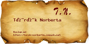Török Norberta névjegykártya
